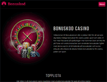 Tablet Screenshot of bonuskod.com